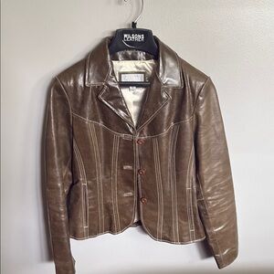 Wilsons Leather Army Green Jacket Maxima